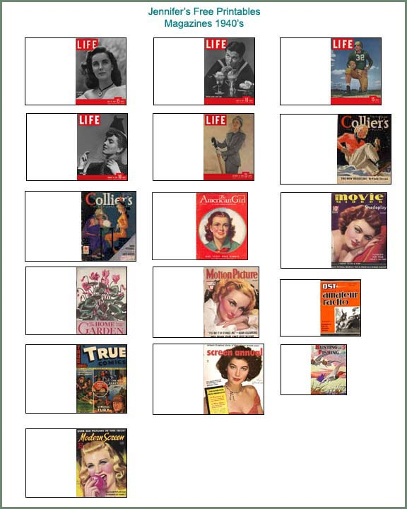 printable dollhouse magazines